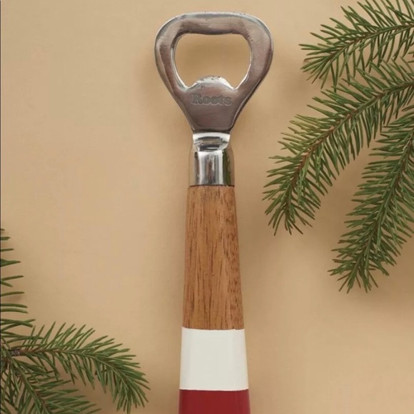 ROOTS Bottle Opener Classic Cabin Wood Handle - Picture 3 of 10